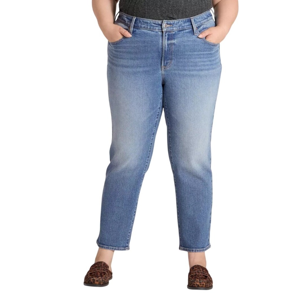 Universal Thread Women's Light Wash 80's Slim Mid Rise Ankle Jeans Size 16